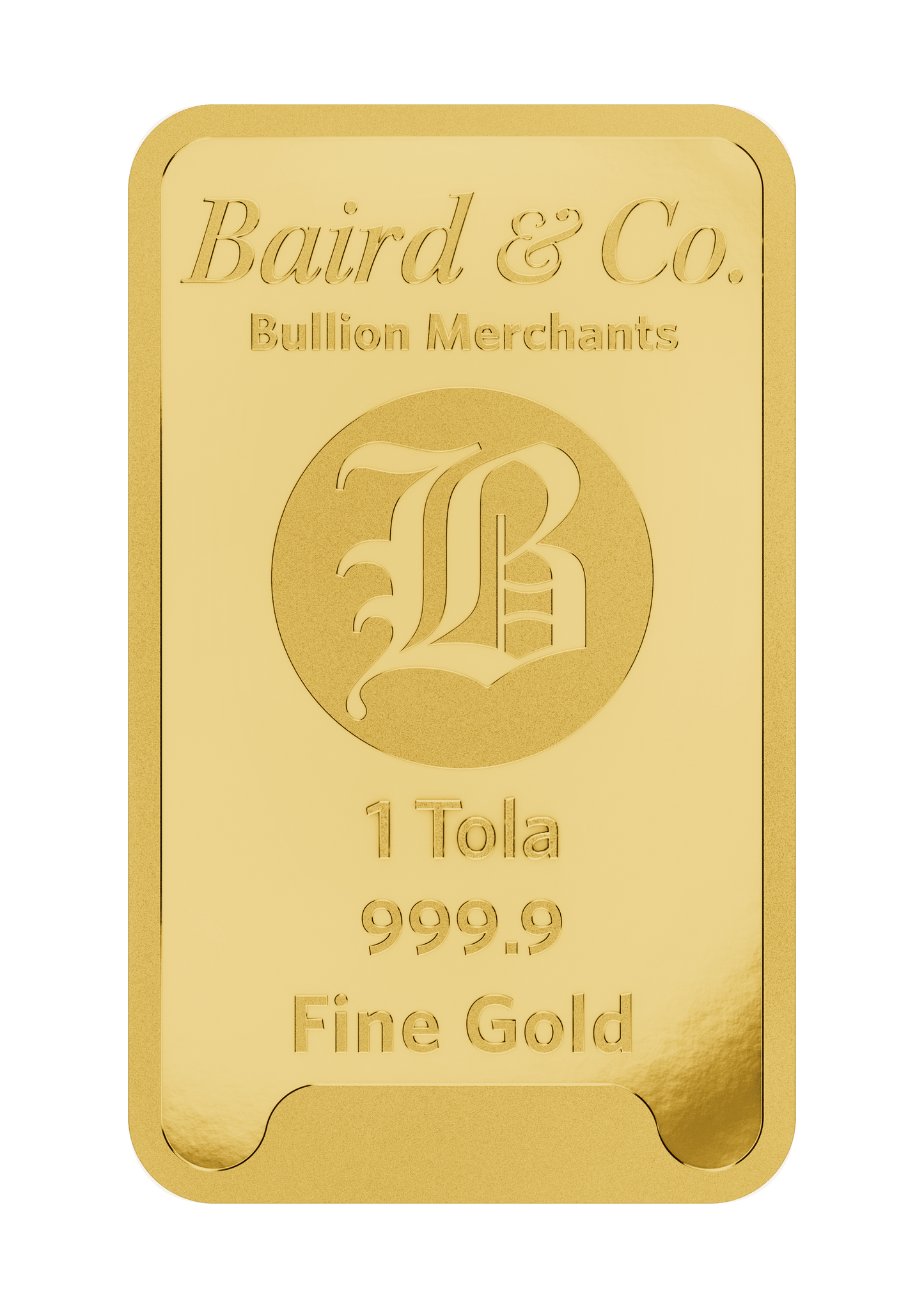 1 Tola Baird & Co Minted Gold Bar