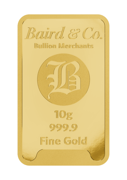 10g Baird & Co Minted Gold Bar
