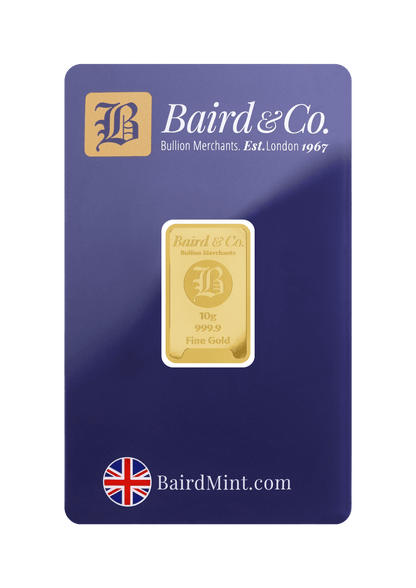 10g Baird & Co Minted Gold Bar