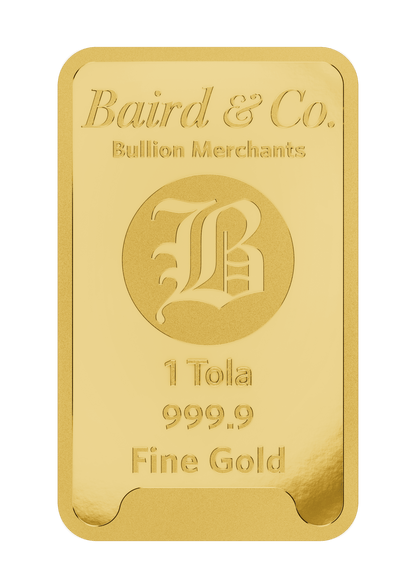 1 Tola Baird & Co Minted Gold Bar