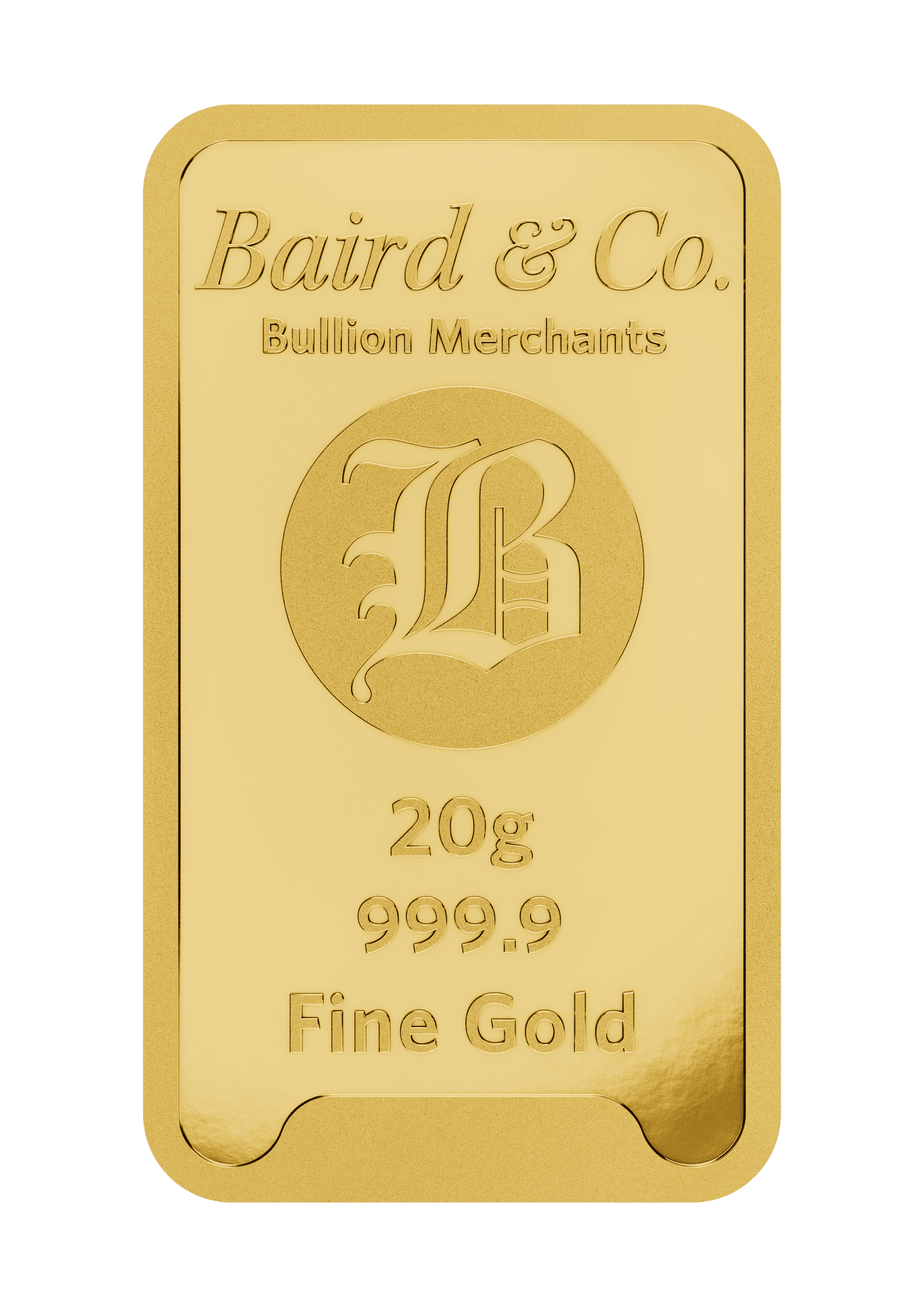 20g Baird & Co Minted Gold Bar