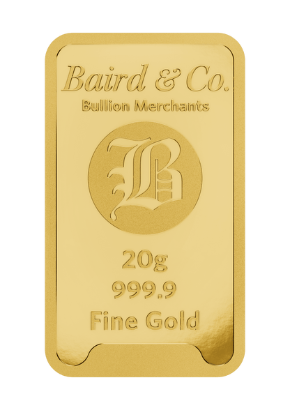 20g Baird & Co Minted Gold Bar
