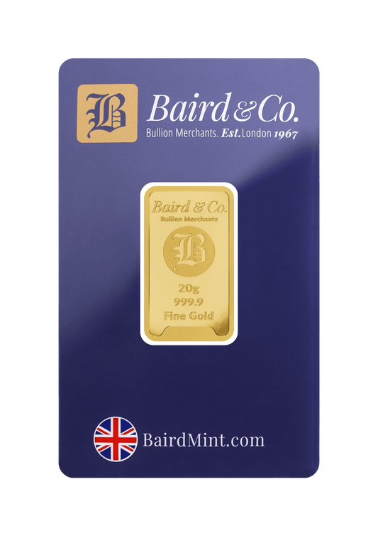 20g Baird & Co Minted Gold Bar