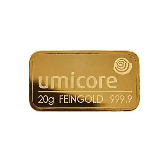 20g Umicore Minted Gold Bar