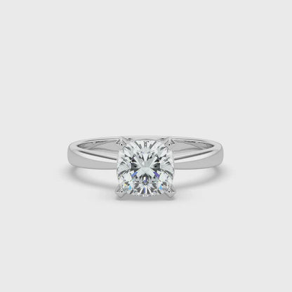 3ct Round  Lab Diamond Solitaire Engagement Ring - E/VVS Platinum